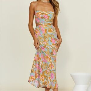 Floral Multicolor Maxi Dress